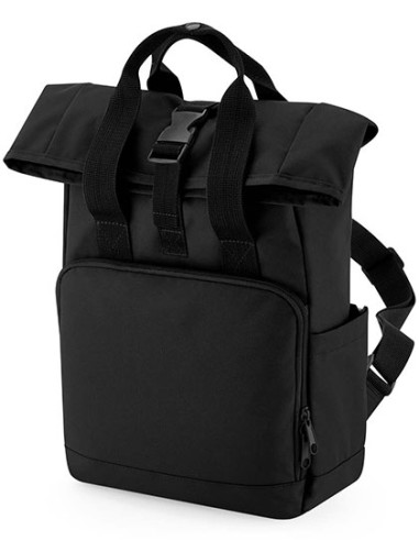 BAG-BG118S-Recycled Mini Twin Handle Roll-Top Backpack